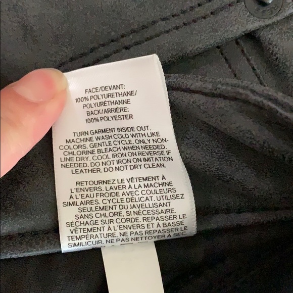 Express-Mid Rise Faux Suede Ankle Leggings EUC - Picture 6 of 6